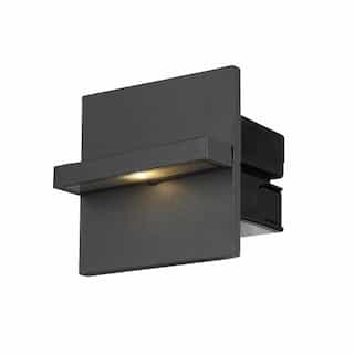 3W LED Perma Outdoor In-Wall, 90 lm, 120V, 3000K, Graphite Grey