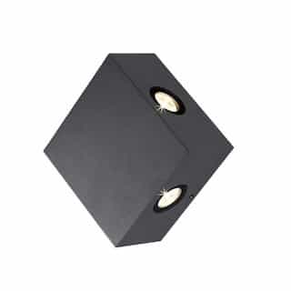 4 x 1W LED PIKE Outdoor Wall Mount, 320lm, 120V, 3000K, Graphite Grey