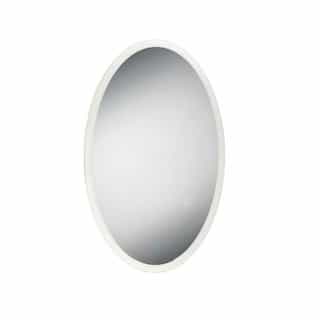 26W Edge-lit Oval Mirror, 771lm, 120V, Selectable CCT