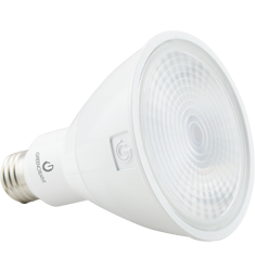 14W LED PAR30 Bulb, Dimmable, 15 Degree Beam, E26, 725 lm, 120V, 3000K, Black