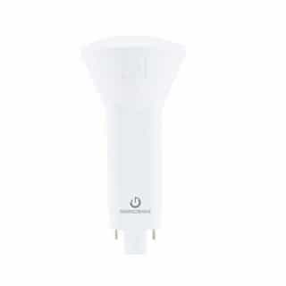6W Vertical LED PL Bulb, Plug & Play, Dimmable, G24, 600 lm, 120V-277V, 3500K
