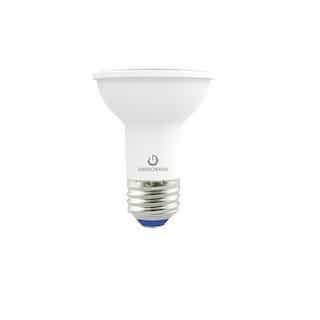 5.5W LED PAR20 Bulb, Dimmable, 25 Degree Beam, E26, 525 lm, 120V, 3000K