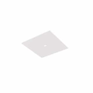 Square Cover Plate for Single Circuit J-Type Track, Silver