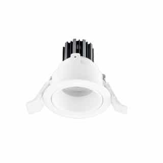 2in Round Deep Trim for LED Retrofit Module, Open Reflector, White