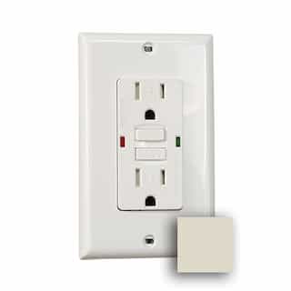 20 Amp GFCI Receptacle Outlet w LED, Almond