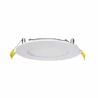 10W LED 4-in Frosted Round Slim Downlight, 90 CRI, 120V, SelectCCT