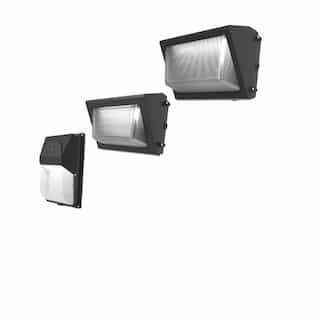 ILP Lighting 30W LED Wall Pack, Open Face, Small, 120V-277V, CCT Selectable, Bronze