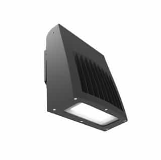 60W LED Slim Wall Pack, Dimmable, 120V-277V, Selectable CCT, BRZ