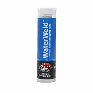 J-B Weld WaterWeld Epoxy Adhesive, Off-White, Underwater - 2 oz stick
