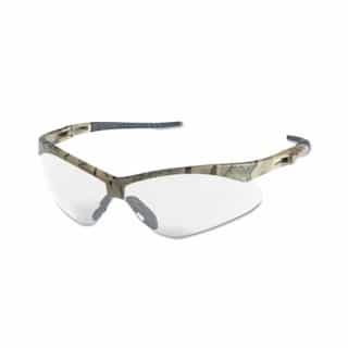 Safety Glasses w/ Clear Anti-Scratch/Anti-Fog Lens & Camouflage Frame