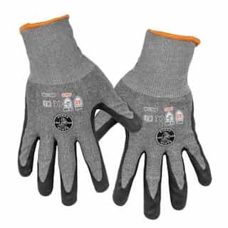 Touchscreen Work Gloves, Cut Level 2, Large, 2-Pair, Gray