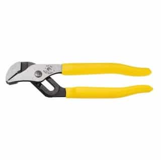 Yellow 12 inch Pump Pliers with Tether Ring and Quick-Adjust Rivet