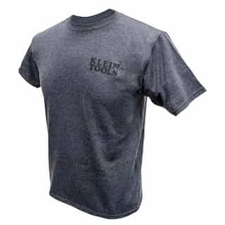 Klein Tools Hanes Tagless T-Shirt, XL, Gray