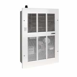 13500 BTU/H ECM Hydronic Wall Heater w/Aqua & Fan, Medium, 120V, White