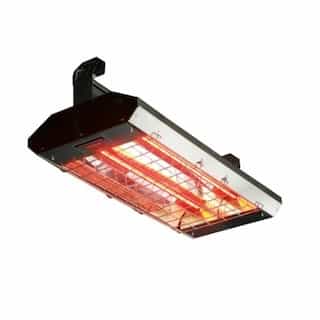 5000W Radiant Heater, Dual-Lamp, Ruby, 17061 BTU/H, 208V, Black