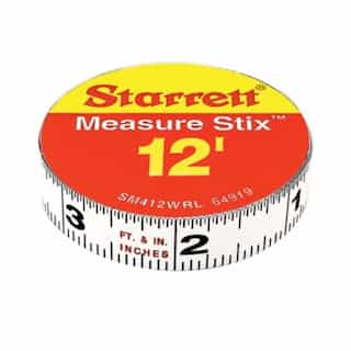 Starrett SM44W Measure Stix 1/2 x 4ft