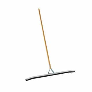 24" Black Rubber Curved Floor Squeegee No Handle