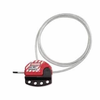 6-ft Adjustable Cable Lockouts, Red