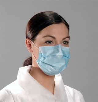Medline Industries Cellulose Standard Procedure Face Mask, 50 Pack
