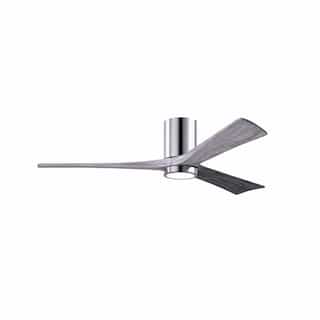Matthews Fan 42-in 17W Irene-3HLK Ceiling Fan w/Light, DC, 6-Speed, 3-Barn Wood Blade, Polished Chrome