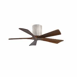 60-in 31W Irene Ceiling Fan, DC, 6-Speed, 5-Walnut Blades, Barn Wood
