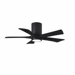 Matthews Fan 52-in 31W Irene Ceiling Fan w/ LED Light Kit, DC, 6-Speed, 5-Black Blades, Black