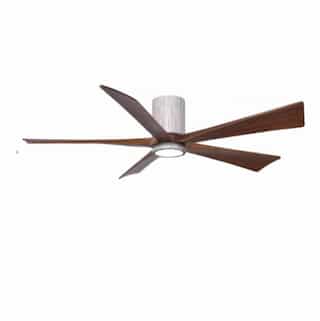 60-in 30W Irene-5H Ceiling Fan w/ Light Kit, Walnut Blades, Barn Wood