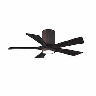 60-in 31W Irene Ceiling Fan w/ LED Light Kit, DC, 6-Speed, 5-Black Blades, Bronze