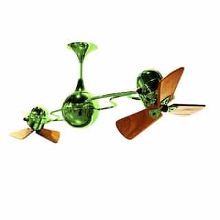 62-in 91W Italo Ventania Ceiling Fan, AC, 3-Speed, 6-Wood Blades, Light Green