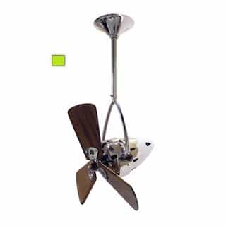 16-in 46W Jarold Direcional Ceiling Fan, AC, 3-Speed, 3-Wood Blades, Light Green