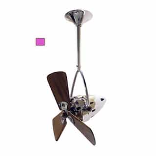 16-in 46W Jarold Direcional Ceiling Fan, AC, 3-Speed, 3-Wood Blades, Light Purple