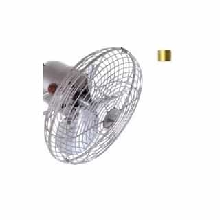 13-in Fan Blade Set w/Safety Cage, 3-Metal Blades, Polished Brass (Motor Not Included)