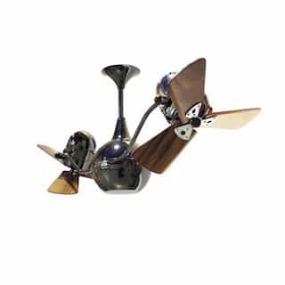 Matthews Fan 44-in 87W Vent-Bettina Ceiling Fan, AC, 3-Speed, 6-Wood Blades, Black Nickel