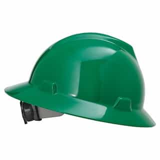 Green Non-Slotted V-Gard Hard Hat