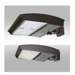 75W LED Area Light w/ Fixed Wall, Type 4N, 120V-277V, Selectable CCT