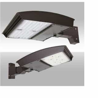 320W LED Area Light w/ Arm, Type 4N, 120V-277V, Selectable CCT, Bronze