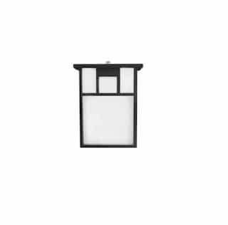 14W Small Mission Black Outdoor Lantern, Dimmable, 2700K