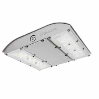 MaxLite 28W LED Canopy Light, Surge Protector, 0-10V Dim, 150W MH Retrofit, 3800lm, 3000K, Silver