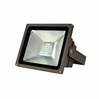 45 Watt 5000K LED Small Flood Light, 120-277V, Type V, Small Yoke Mount, Polycarbonate Lens