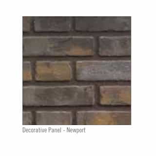 Decorative Panel End for Ascent Multi-View Fireplace, Newport Standard