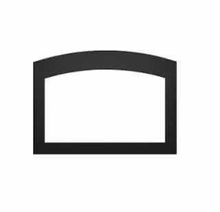 Faceplate for Oakville X4 Fireplace, Small, Arched, 4-Sided, Black