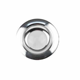 4-in Round Recessed Trim for LED Recessed Downlight, Chrome