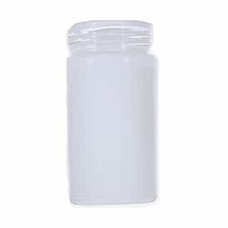 6-in Glass Cylinder Shade, White