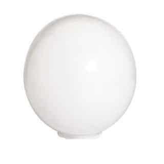 16-in Acrylic Globe, White