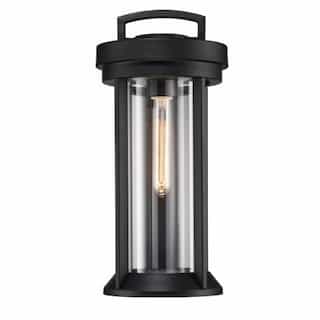 60W, Huron Small Lantern Light, Aged Bronze and Clear Glass