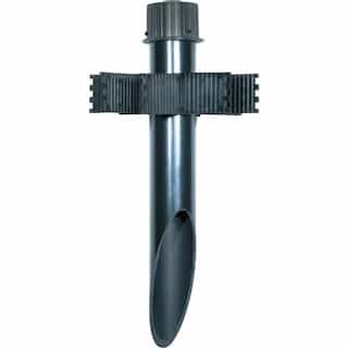2-in Mounting Post with Cap, Black
