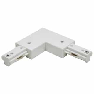 L Connector with Reverse Polarity, White