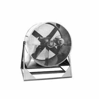 24in Belt Drive Cooling Fan w/ Explosion-Proof Motor, Medium Stand, 3 Ph, 2 HP, 9150CFM