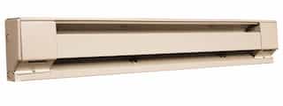 2000W at 208V, 8 Foot Residential Baseboard Heater, Beige