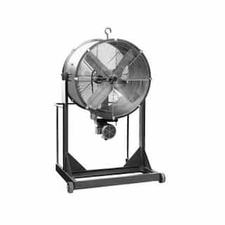 30in Belt-Drive Cooling Fan w/Explosion-Proof Motor, High Stand, 1 HP, 1 Ph, 10500CFM